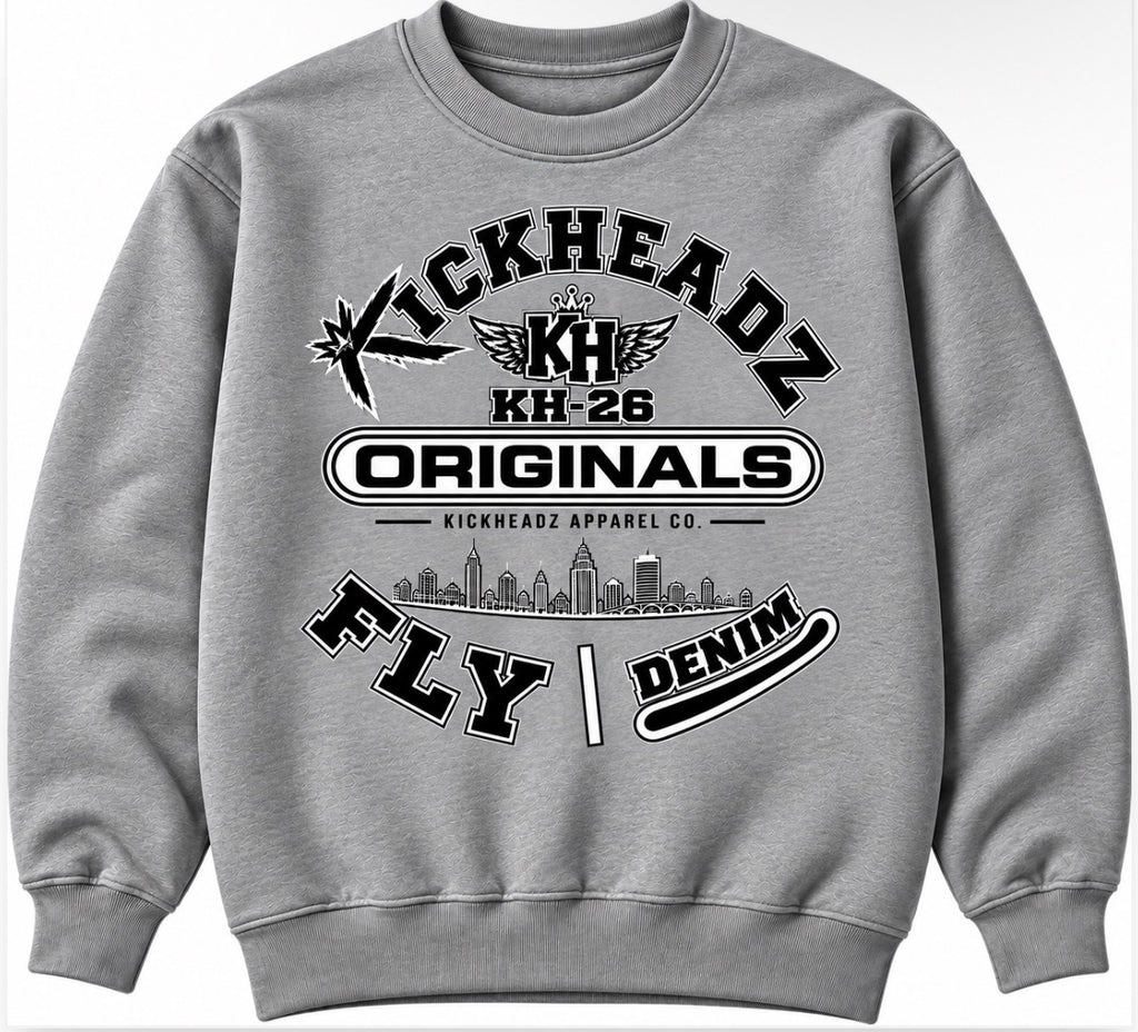 Fly denim KickHeadz sweater