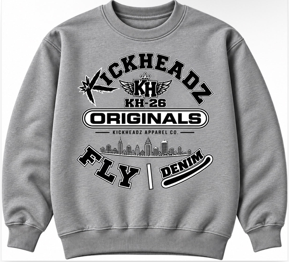 Fly denim KickHeadz sweater