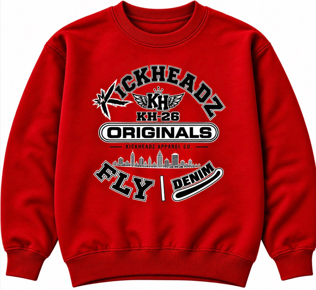 Fly denim KickHeadz sweater